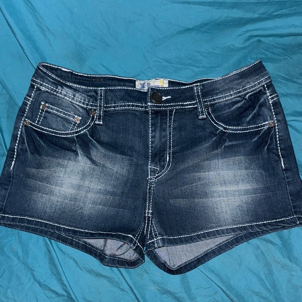 Dark Wash Jean Shorts for Women